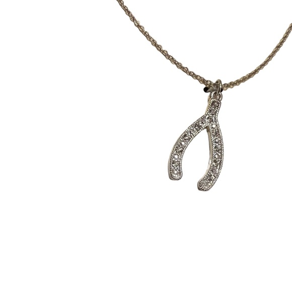 Rhinestone Wishbone & Stud Earrings Boxed Set - New in Box - Picture 3 of 4